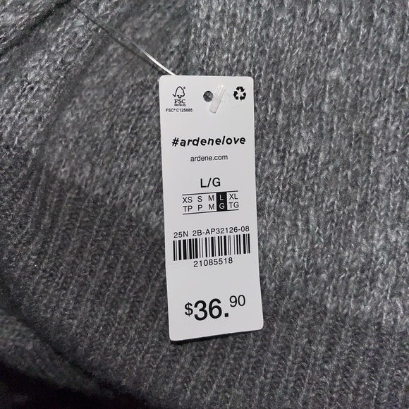 Ardene womens cropped sweater/size large - Picture 4 of 6